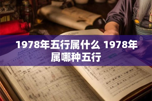 1978年五行属什么 1978年属哪种五行