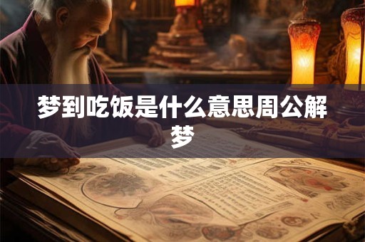 梦到吃饭是什么意思周公解梦