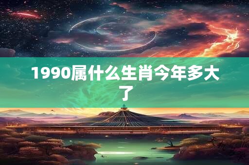 1990属什么生肖今年多大了