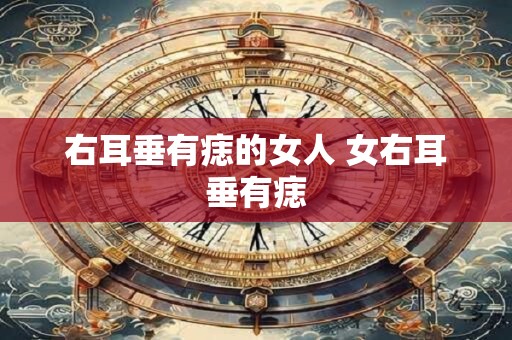 右耳垂有痣的女人 女右耳垂有痣