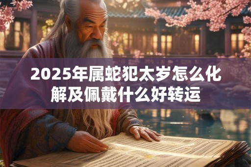 2025年属蛇犯太岁怎么化解及佩戴什么好转运