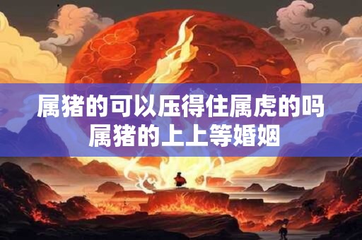 属猪的可以压得住属虎的吗 属猪的上上等婚姻