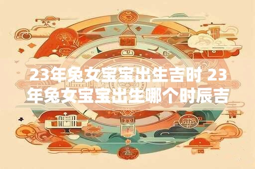 23年兔女宝宝出生吉时 23年兔女宝宝出生哪个时辰吉利