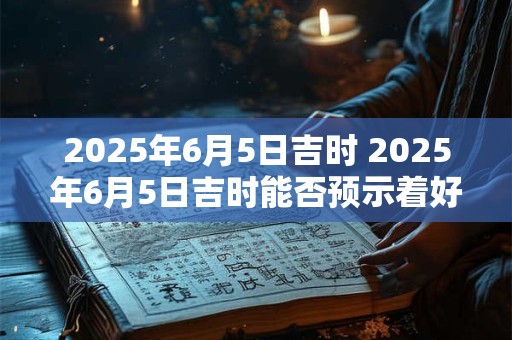 2025年6月5日吉时 2025年6月5日吉时能否预示着好运