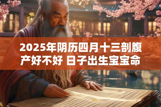 2025年阴历四月十三剖腹产好不好 日子出生宝宝命运