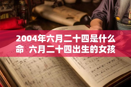 2004年六月二十四是什么命  六月二十四出生的女孩什么命