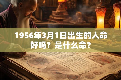 1956年3月1日出生的人命好吗？是什么命？