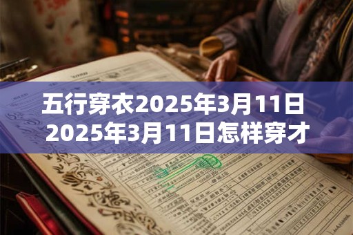 五行穿衣2025年3月11日 2025年3月11日怎样穿才符合五行之道