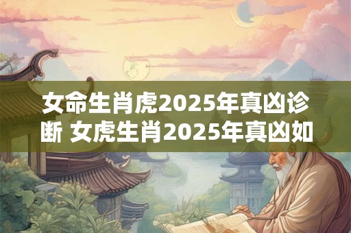 女命生肖虎2025年真凶诊断 女虎生肖2025年真凶如何