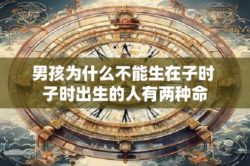 男孩为什么不能生在子时 子时出生的人有两种命
