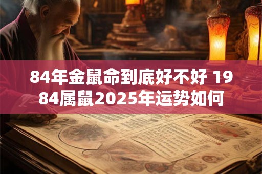 84年金鼠命到底好不好 1984属鼠2025年运势如何