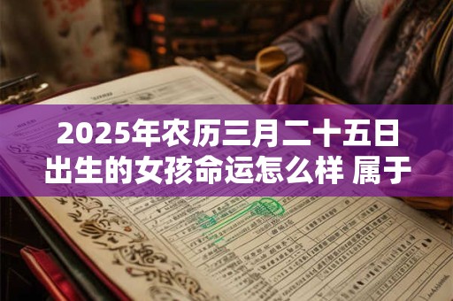 2025年农历三月二十五日出生的女孩命运怎么样 属于什么命
