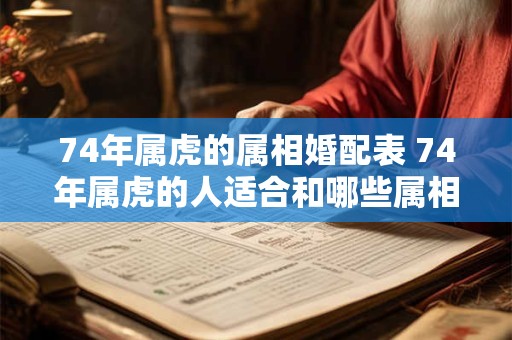 74年属虎的属相婚配表 74年属虎的人适合和哪些属相的人结婚