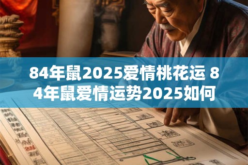 84年鼠2025爱情桃花运 84年鼠爱情运势2025如何