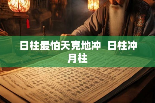 日柱最怕天克地冲  日柱冲月柱