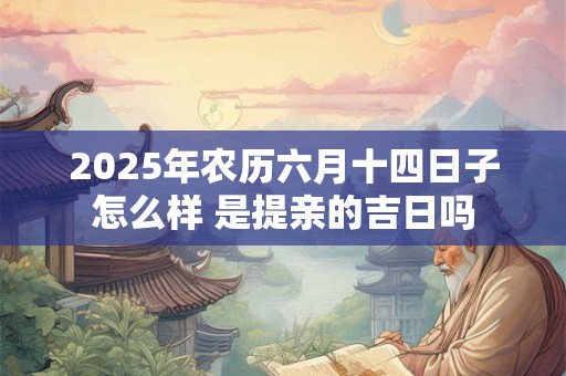 2025年农历六月十四日子怎么样 是提亲的吉日吗