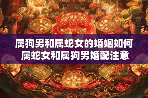 属狗男和属蛇女的婚姻如何 属蛇女和属狗男婚配注意事项