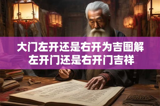 大门左开还是右开为吉图解 左开门还是右开门吉祥