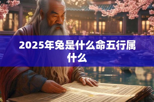 2025年兔是什么命五行属什么