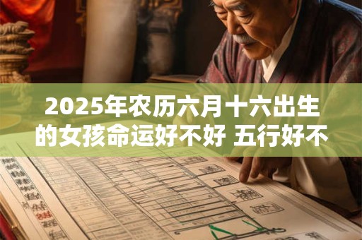 2025年农历六月十六出生的女孩命运好不好 五行好不好