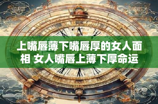 上嘴唇薄下嘴唇厚的女人面相 女人嘴唇上薄下厚命运