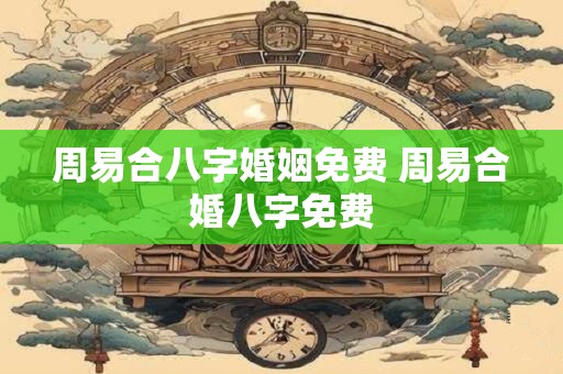周易合八字婚姻免费 周易合婚八字免费