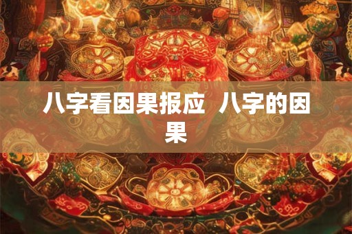 八字看因果报应  八字的因果
