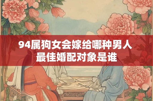 94属狗女会嫁给哪种男人 最佳婚配对象是谁