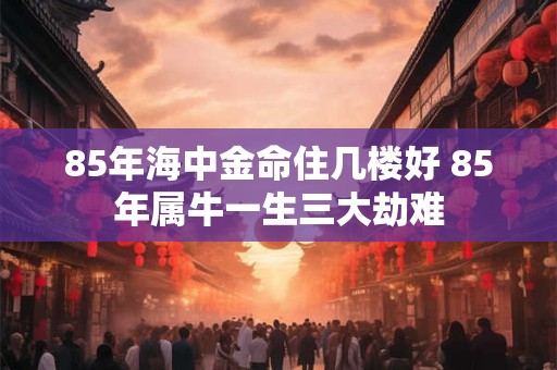 85年海中金命住几楼好 85年属牛一生三大劫难