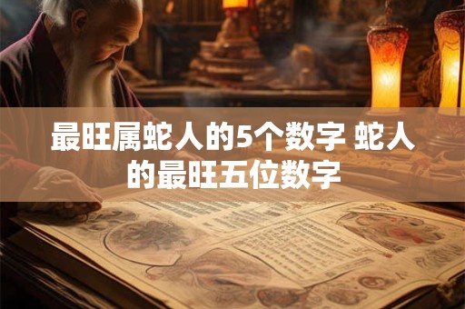 最旺属蛇人的5个数字 蛇人的最旺五位数字