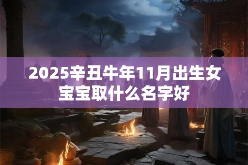 2025辛丑牛年11月出生女宝宝取什么名字好