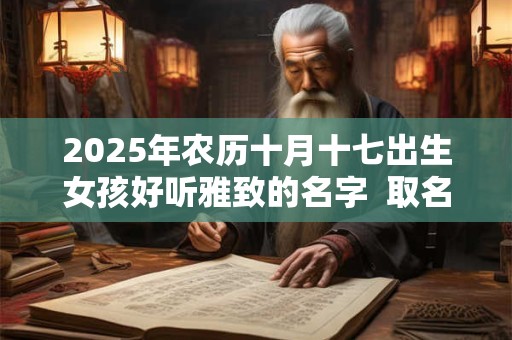 2025年农历十月十七出生女孩好听雅致的名字  取名宜用字