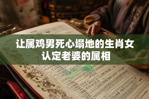 让属鸡男死心塌地的生肖女 认定老婆的属相