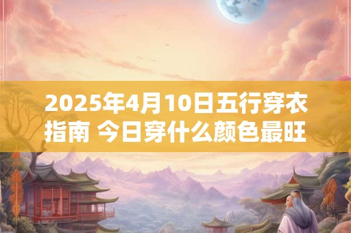 2026年4月10日五行穿衣指南 今日穿什么颜色最旺运
