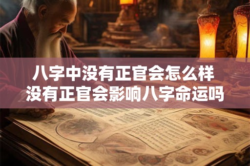八字中没有正官会怎么样 没有正官会影响八字命运吗
