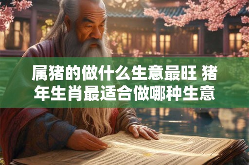 属猪的做什么生意最旺 猪年生肖最适合做哪种生意