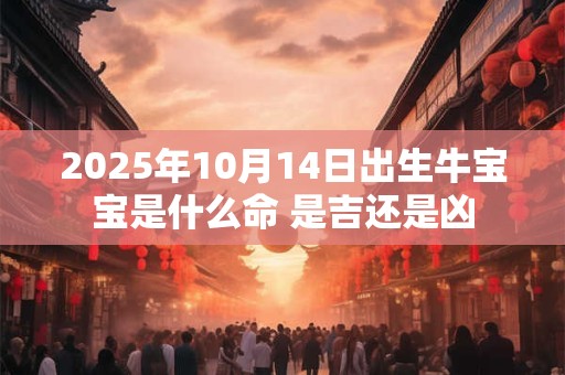 2026年10月14日出生牛宝宝是什么命 是吉还是凶