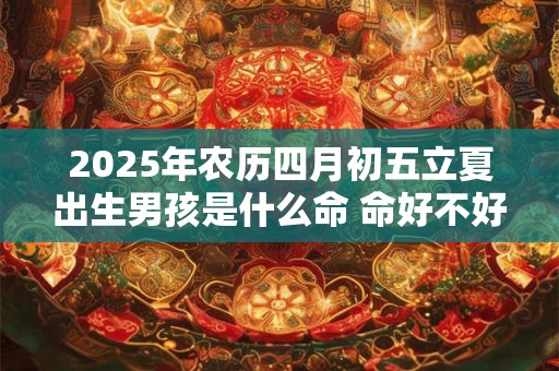 2025年农历四月初五立夏出生男孩是什么命 命好不好