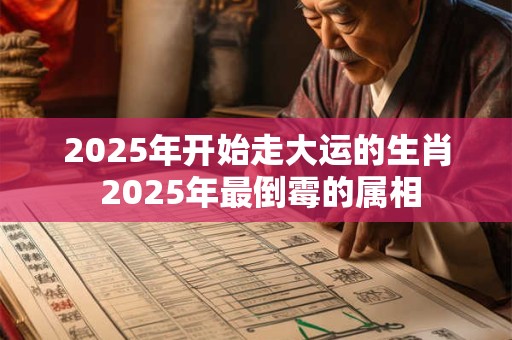2025年开始走大运的生肖 2025年最倒霉的属相