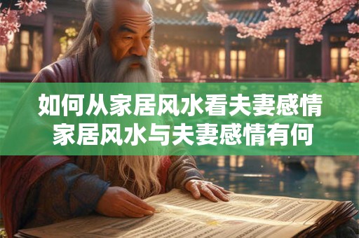 如何从家居风水看夫妻感情 家居风水与夫妻感情有何关系