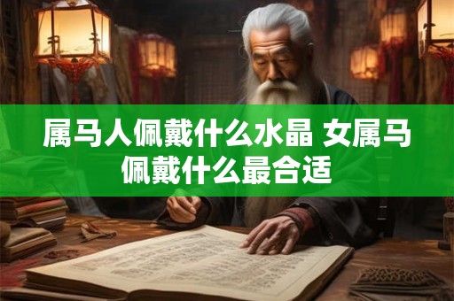 属马人佩戴什么水晶 女属马佩戴什么最合适
