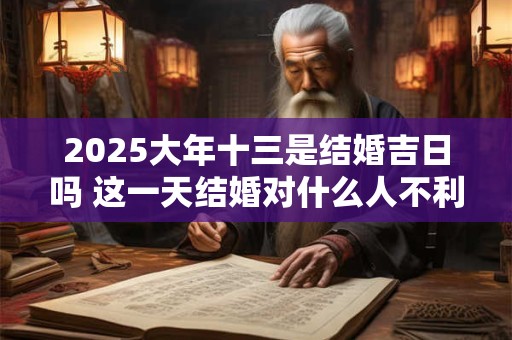 2025大年十三是结婚吉日吗 这一天结婚对什么人不利