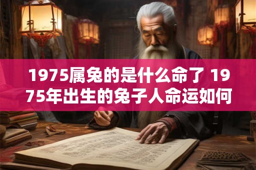 1975属兔的是什么命了 1975年出生的兔子人命运如何