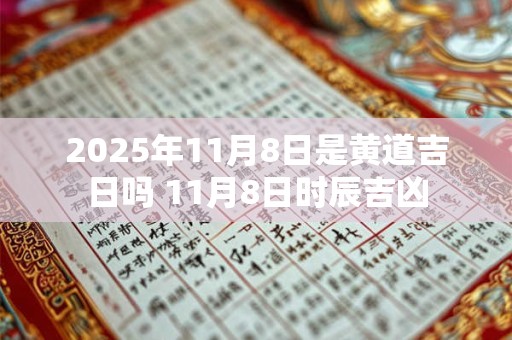 2025年11月8日是黄道吉日吗 11月8日时辰吉凶