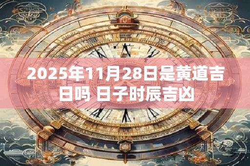 2025年11月28日是黄道吉日吗 日子时辰吉凶 2025年11月28日是黄道吉日吗 日子时辰吉凶