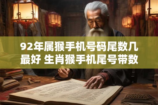 92年属猴手机号码尾数几最好 生肖猴手机尾号带数字几幸运