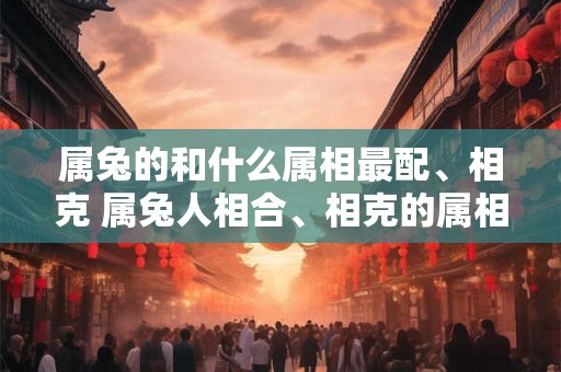 属兔的和什么属相最配、相克 属兔人相合、相克的属相有哪些
