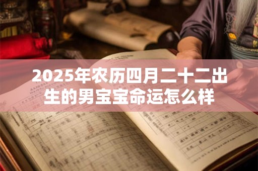 2025年农历四月二十二出生的男宝宝命运怎么样