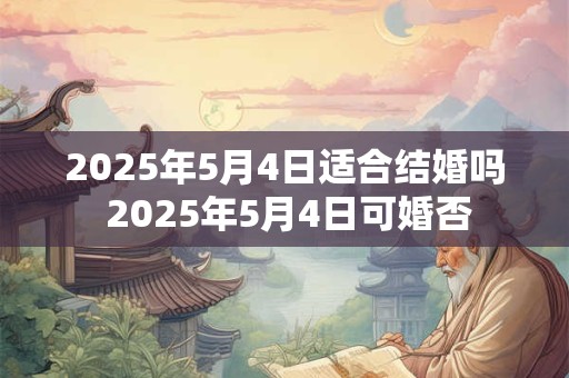 2025年5月4日适合结婚吗 2025年5月4日可婚否