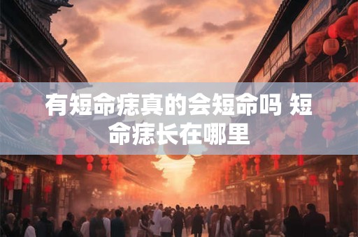 有短命痣真的会短命吗 短命痣长在哪里